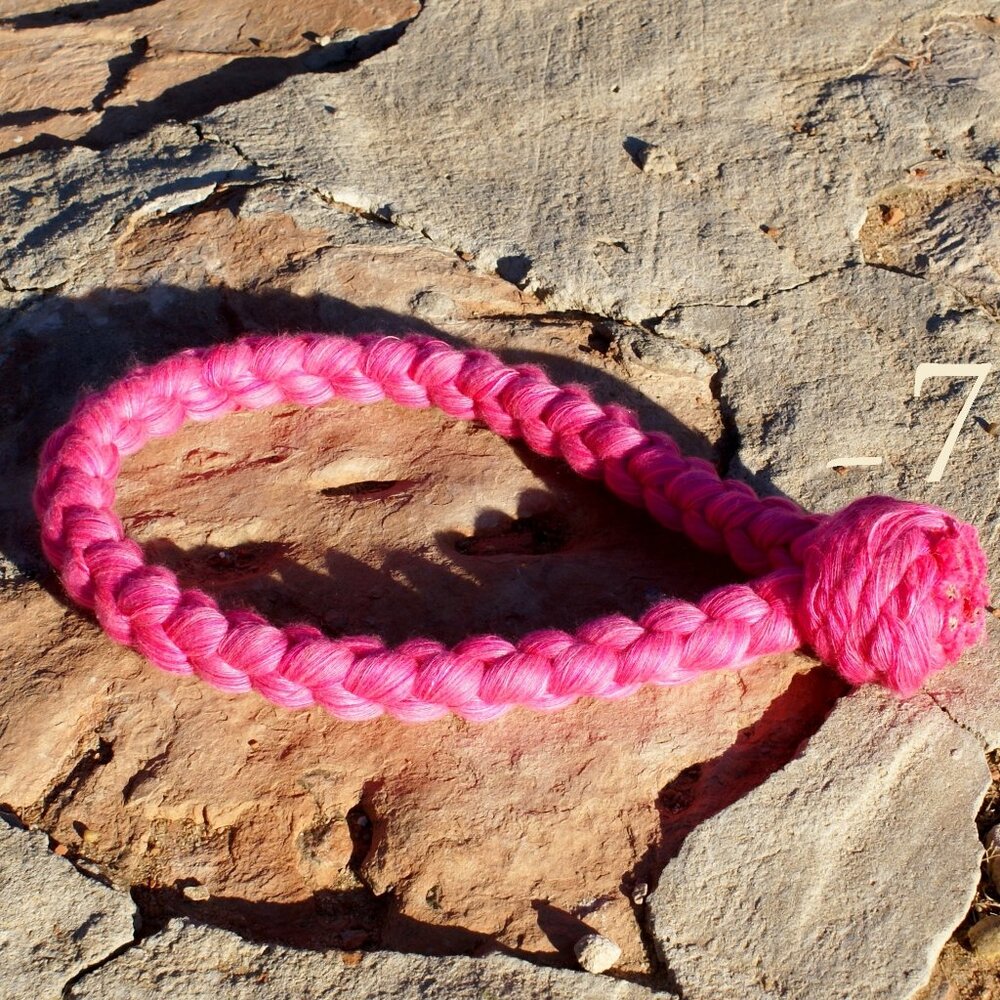 Colorful Soft Cotton Rope 4-Plait Braided Bosal for Loping/Breaking Hackamore